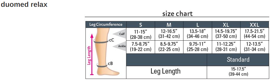 Medi Size chart